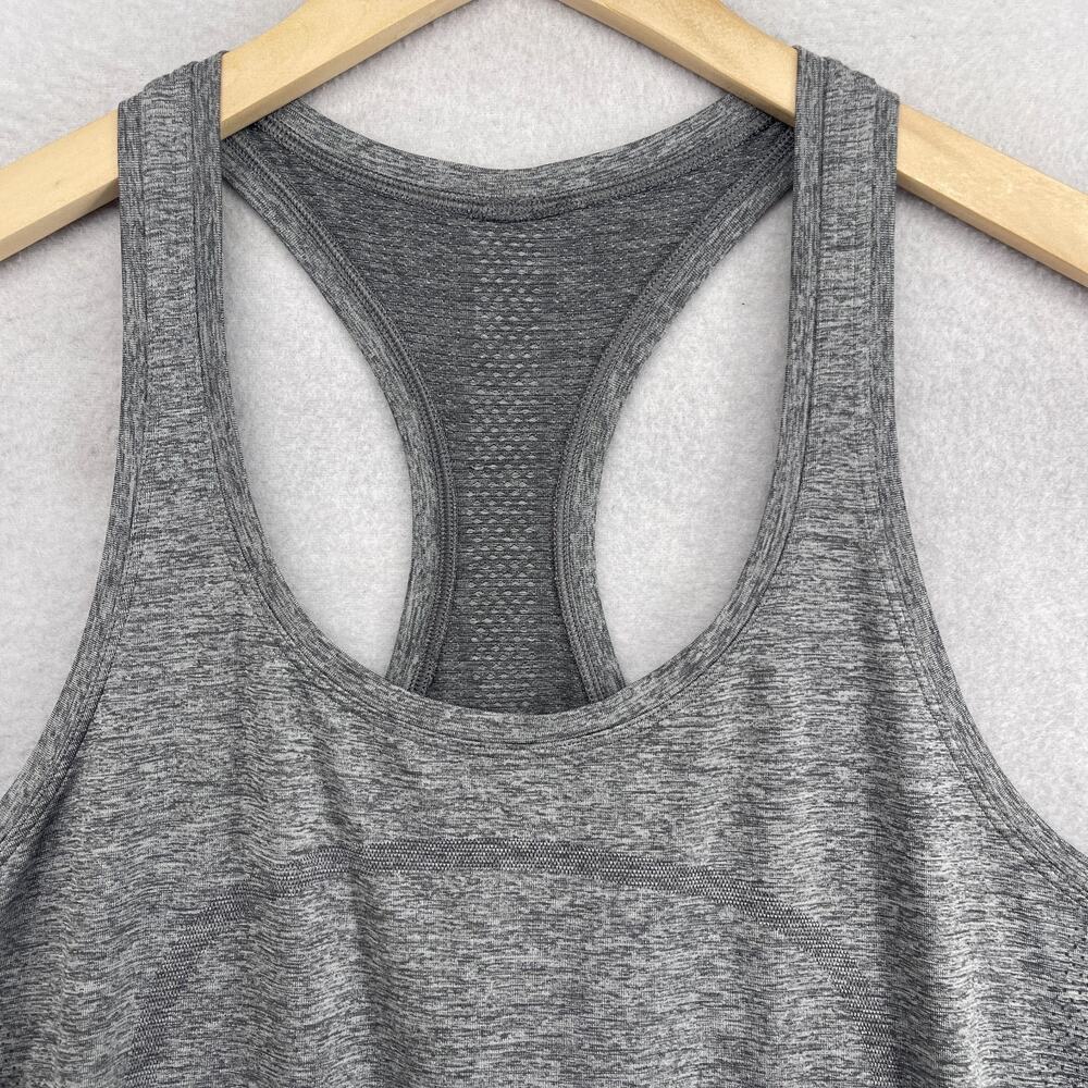 LULULEMON Tank Top Womens L Swiftly Tech Racerback 2.0 Race Length Running Gray - Picture 4 of 12